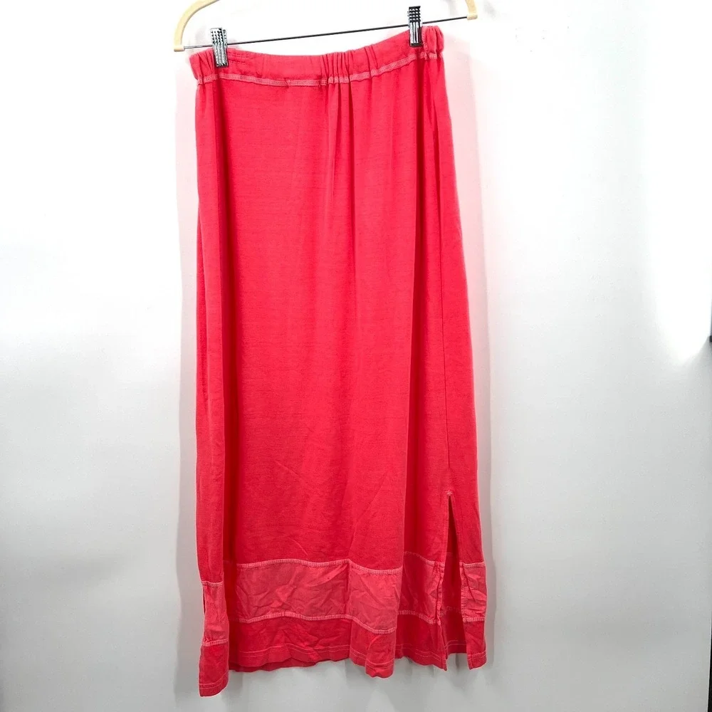 NEW vintage y2k Fresh Produce AHRSK baby rib skirt maxi boho‎ fairy coastal pink
